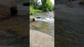 TEMPAT NYA INDAH BANGET, SUNGAI DAN PEGUNUNGAN, GEMERICIK AIR, BEBATUAN BESAR & AIR NYA JERNIH