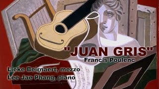 Francis Poulenc - "Le travail du peintre" No. 4 Juan Gris (LYRICS INCLUDED)