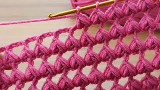 💯👌* Super easy Tunisian crochet* pattern explanation *Design patter* #tunisiancrochet #crochet