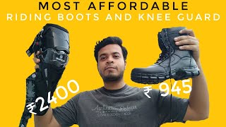 Most Affordable Riding Boots And Knee Guard | HINDI