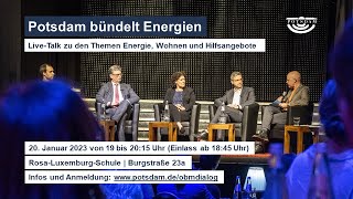 20. Januar 2023 | Live Talk zur Energielage in Potsdam