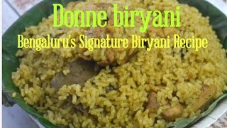 Donne Biryani || Bengaluru Donne Biryani || how to make 1 kg Chicken donne biryani #VIDZZKITCHEN