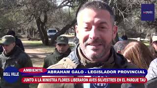 ABRAHAM GALO   SUELTA DE AVES EN EL PARQUE TAU