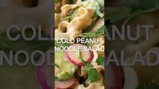 Cold Peanut Noodle Salad