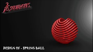 Solidworks Tutorial | How to design Spring Ball by CAD CAM Training