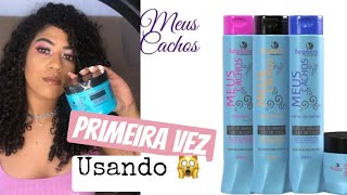 Testando os produtos da Begônia Cosméticos | Meus cachos .