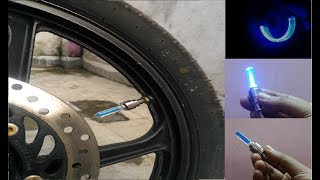 Universal Car/Bike Tyre LED Light with Motion Sensor : Unboxingh & Review | How to install | Hindi