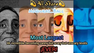 Mr incredible becoming canny but it's scary but it's unscary all stars