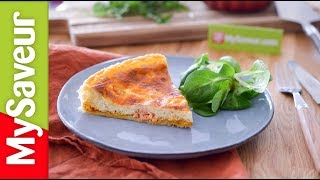 Quiche au saumon et pesto rosso (Recette Rapido)