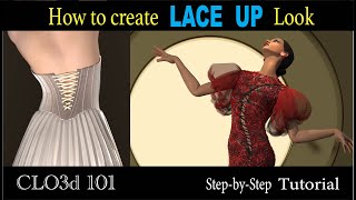 how to create lace up style #clo3d