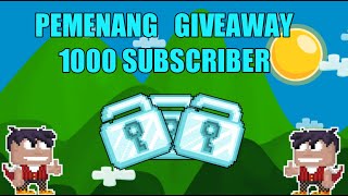 PEMENANG GIVEAWAY DI 1000 SUBSCRIBER ✌️