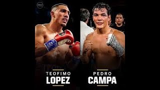 TEOFIMO LOPEZ LATEST FIGHT KNOCK OUT PEDRO CAMPA IN 7 ROUND