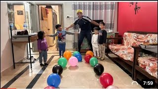 Balloon Popping First Challenge Race | Baby balloons | Family Vlogs