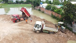 Skilled Bulldozer Operator Clearing Trash in Factory | D21P Bulldozer in Action pat 2