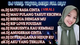 DJ SATU RASA SATU CINTA 2022 FAUZANA FEAT APRILIAN REMIX  FULL ALBUM TIKTOK TERBARU FULL BASS