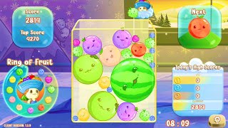 My Suika Game ( Watermelon Game ) gameplay Drop Fruits Satisfying game #59