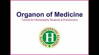 Homeopathy Organon of Medicine Part 3