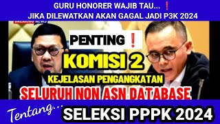 HONORER WAJIB TAHU❗KOMISI 2 MEMBAHAS KEJELASAN PPPK 2024 ‼️