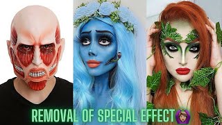 😱Satisfying Removal of Special Effect | Makeup Vs No Makeup