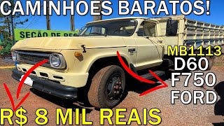 GM D60, FORD E MB 1113 BARATOS A VENDA A PARTIR DE  R$ 8 MIL