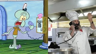 Squidward Calls 📞 ... His Voice Actor (?) ... for a Pizza 🍕 Delivery!