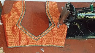 Blouse Design ll Neck Blouse Design Cutting And Stitching Back Neck Design Blouse ki design