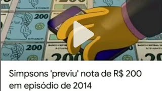 Simpsons previram nota de 200 reais em 2014.