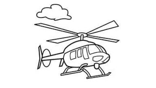 How to draw helicopter | easy helicopter drawing | How to draw helicopter step by step