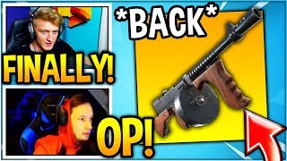 STREAMERS REACT TO "DRUM GUN" *BACK* IN FORTNITE! (UNVAULTED)