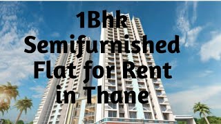 149)1Bhk Semifurnished flat with car parking for Rent in Thane|👉Contact 8850332177,8356069030