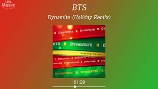 방탄소년단 (BTS) - Dynamite (Holiday Remix) (가사 Lyrics Audio)