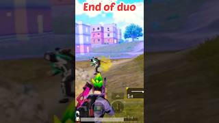 End of duo...#shorts #pubg #bgmi #india #shortsyoutubevideo #shortsindian #sniper #snip