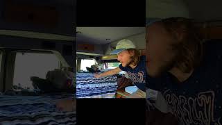 DIY van conversion simple cheap and functional using pallet wood #shorts #vanlife