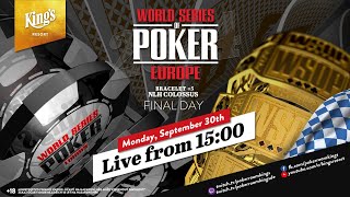 🏆 Finaltag des €550 WSOP Europe 2024 NLH Colossus Events #5, live aus dem King's 👑 🎙️Hachi