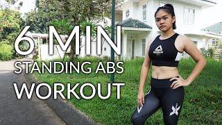 6 Min Standing Abs Workout at Home for Beginners | No Equipment | Low Impact | No Jumping