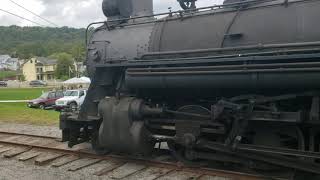 FEBT 2021 Reunion- East Broad Top Railroad 3pm train rolling past #17 on display 10-9-2021