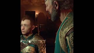 Thor Scares All Father Odin | God of War Ragnarok Funny Scene. #shortvideo