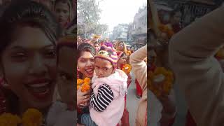 Shrimad Bhagwat Katha Kalash Yatra🤗🙏❤🦚 #shortvideo #youtubeshorts #viralvideo #trendingvideo