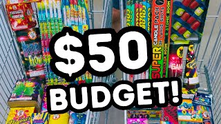 $50 Assortment vs. $50 In-Store Fireworks Shopping!