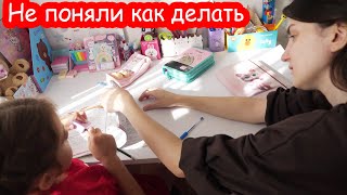 VLOG Делаем с Алисой уроки. Ждём Настю домой