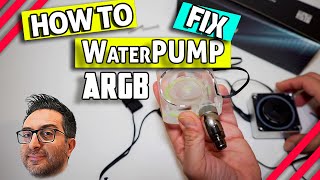 How to replace a PC watercooling pump RGB strip & split addressable RGB #barrow