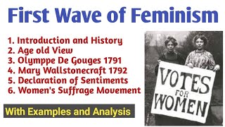 First Wave of Feminism | Feminist Movements | First Wave of Feminism in Urdu and Hindi | CSS and PMS