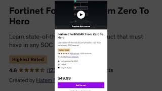 #fortinet #fortisoar #soar #cti #threat_intelligence #playbooks #incident _management #udemy