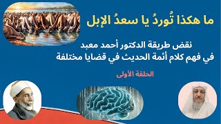 ما هكذا تُورد يا سعدُ الإبل|نقض طريقة د/ أحمد معبد في فهم كلام أئمة الحديث (1)|إبراهيم سعيد الصبيحي