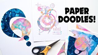 How To Paper Doodle And Use Up Your Leftover Papers