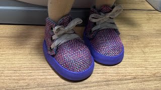 Ботинки из ткани без колодки | Обувь для куклы | doll shoes