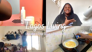 Living In Lagos Vlog #23 - Update!! 🙈 + Deep Clean my Studio Apartment with me + Cooking