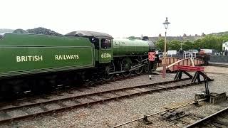 61306 Mayflower at Minehead Turn Table the loco drives on for turning 2024