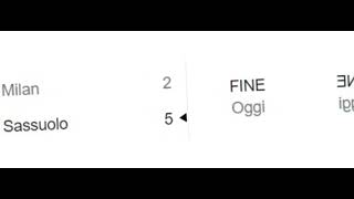 Milan-Sassuolo😳😐