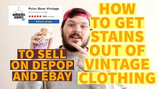 How To Get Stains Out Of Vintage Clothing - Reseller Tips & Tricks